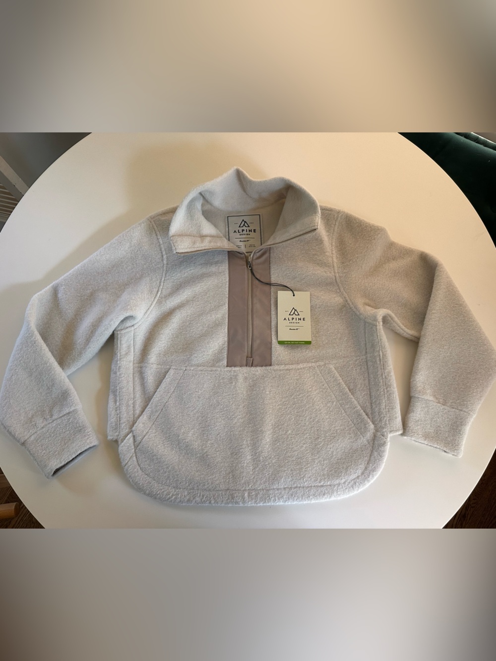 Alpine Design Half-Zip Cowl Neck Pullover NWT Size XS
